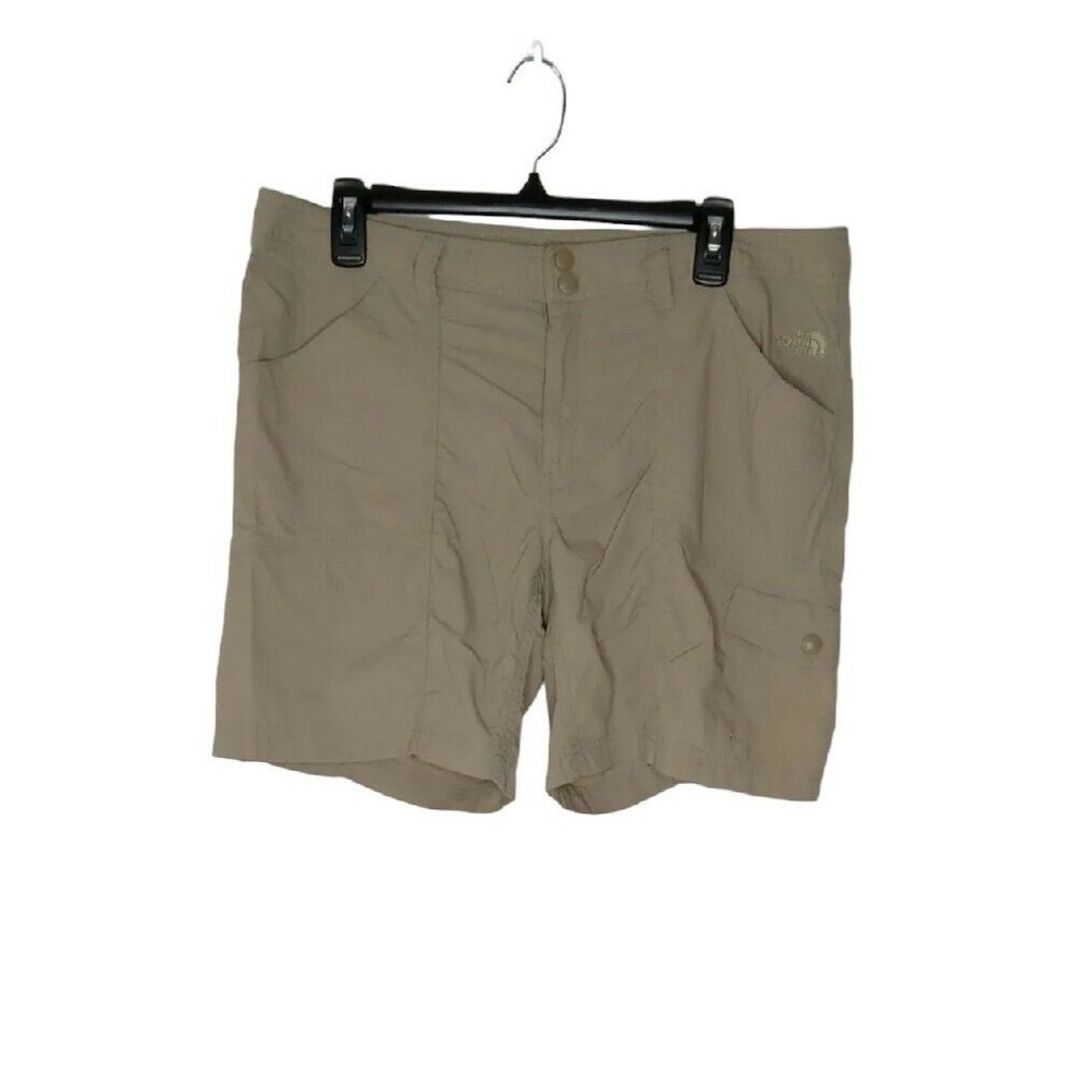 The North Face Womens Size 14 Khaki Beige Hiking Cargo Shorts